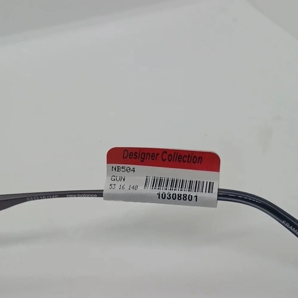 NWT MEN'S NEW BALANCE EYEGLASS FRAMES NB504 GUNMETAL - Picture 4 of 4